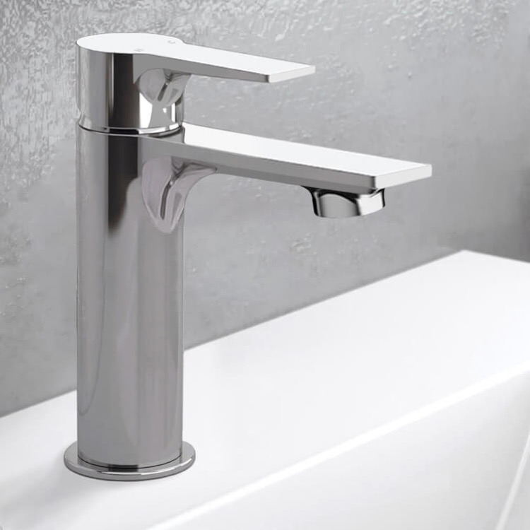 Bathroom Faucet, Remer EY11USNL-CR, Chrome Single Hole Bathroom Faucet